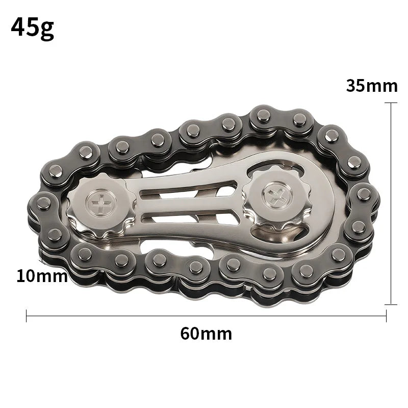 Metal Fidget Spinner Office Desk Toy | Stress Relief Gear Spinner for Adults