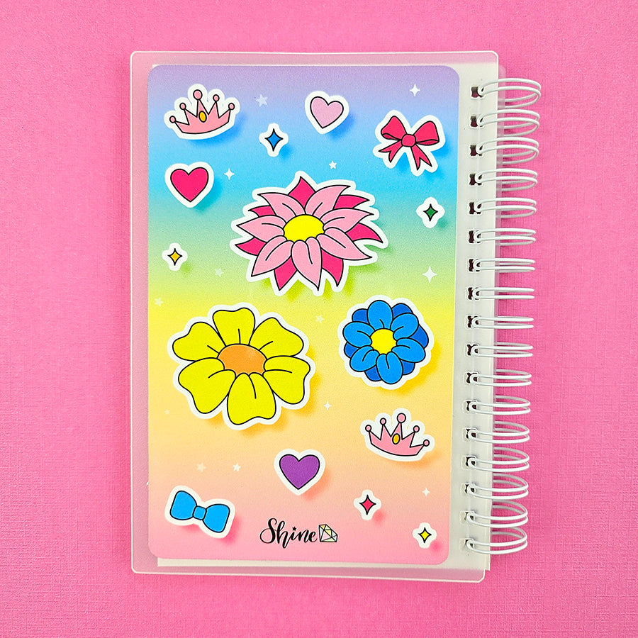 4x6 Sticker Queen Star the Unicorn Rainbow Reusable Sticker Book
